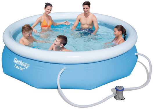 Piscina Gonfiabile Autoportante Rotonda Ø305x76cm Bestway Fast Set 57270