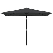 Ombrellone con Palo in Metallo 300x200 cm Antracite cod mxl 63011