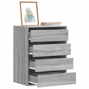 Cassettiera Angolare Grigio Sonoma 60x41x76cm Legno Multistrato