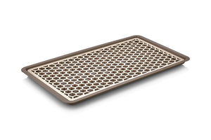 Schiacciapatate di acciaio con 3 dischi intercambiabili