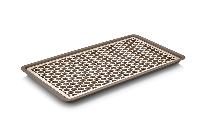 Schiacciapatate di acciaio con 3 dischi intercambiabili