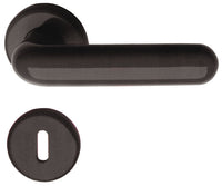 maniglia nylon con rosetta quadro 8  col. nero cod:ferx.vit21864