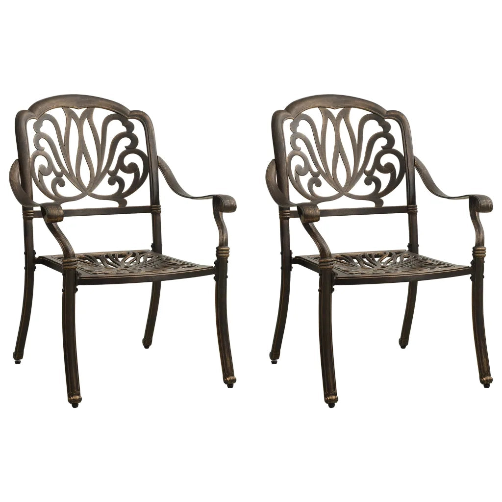 Set da Bistrot 3 pz in Alluminio Pressofuso Bronzo 3070565