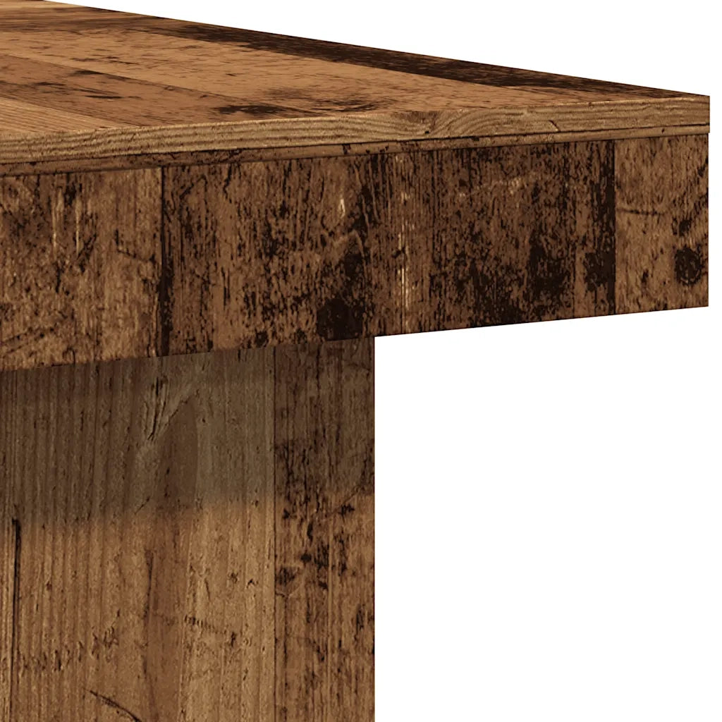 Tavolino da salotto | Tavolino da caff¨¨ | Tavolino da Soggiorno Legno Antico 90x90x28 cm in Truciolato