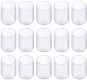 Set di protezioni per estremità 15 pezzi - Protezione per tubi - Protezione per connessioni - Translucido - 12mm di diametro interno - Materiale resistente alle abrasioni