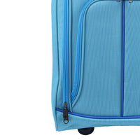 Trolley Frigo da Viaggio Valigia Morbida Bagaglio a Mano Azzurro 30x20x50 cm
