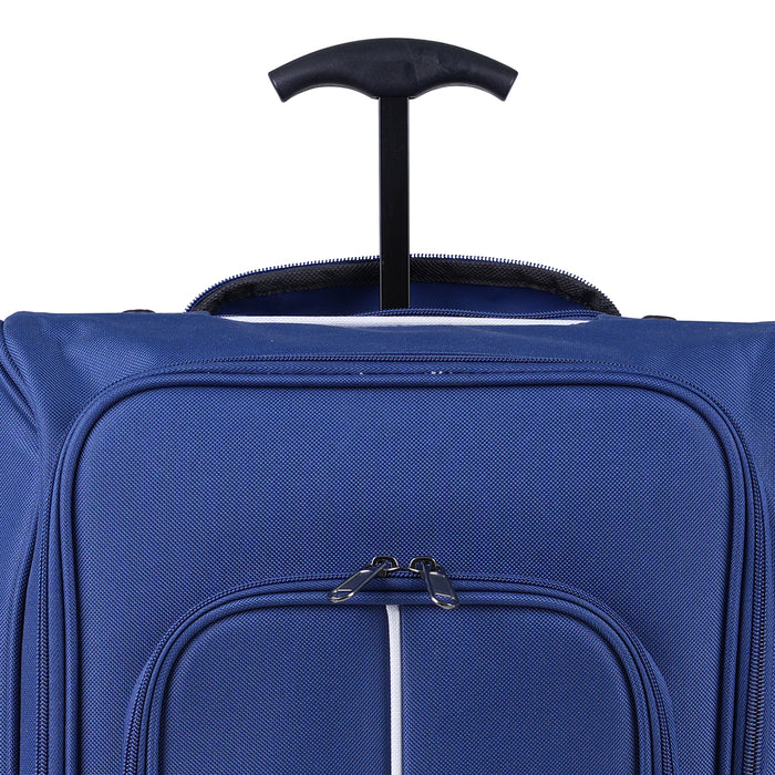Trolley Frigo Viaggio Valigia Morbida Bagaglio Mano Refrigerante Blu 30x20x50cm
