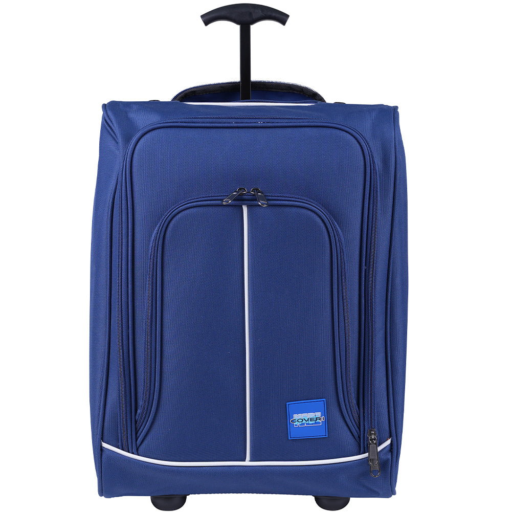 Trolley Frigo Viaggio Valigia Morbida Bagaglio Mano Refrigerante Blu 30x20x50cm