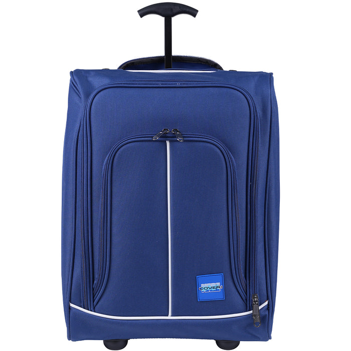 Trolley Frigo Viaggio Valigia Morbida Bagaglio Mano Refrigerante Blu 30x20x50cm