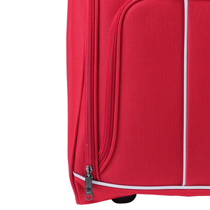 Trolley Frigo da Viaggio Valigia Morbida Bagaglio a Mano Rosso 30x20x50cm