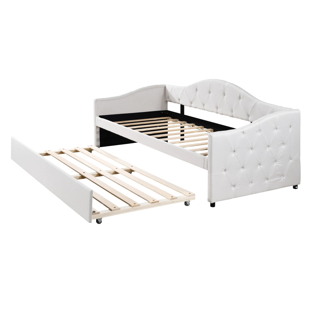 Letto divano trasformabile 140 x 200 cm; testiera LED multicolore; 17 doghe; PU e MDF; rosa
