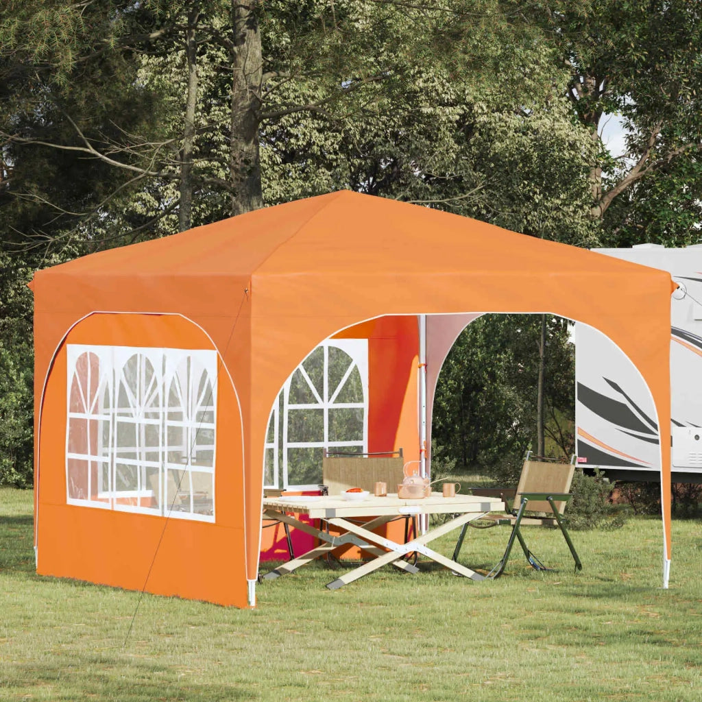 Tenda per feste a pop-up 290 x 290 x 245 cm Arancione 42019866