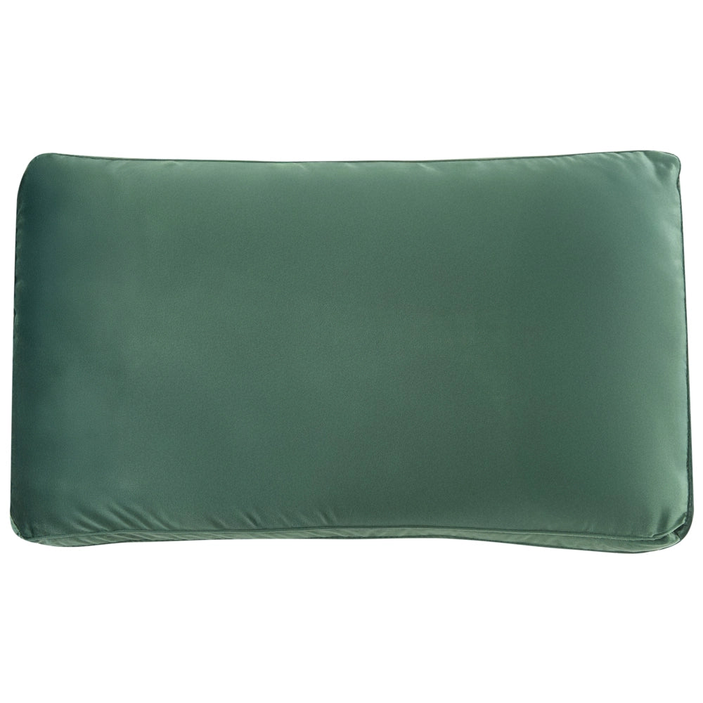 Divano ad angolo a 1 posto in velluto verde Modulo con gambe in metallo argento Stile glamour