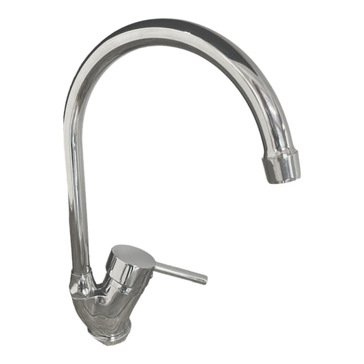 Rubinetto miscelatore con canna ombrello per cucina