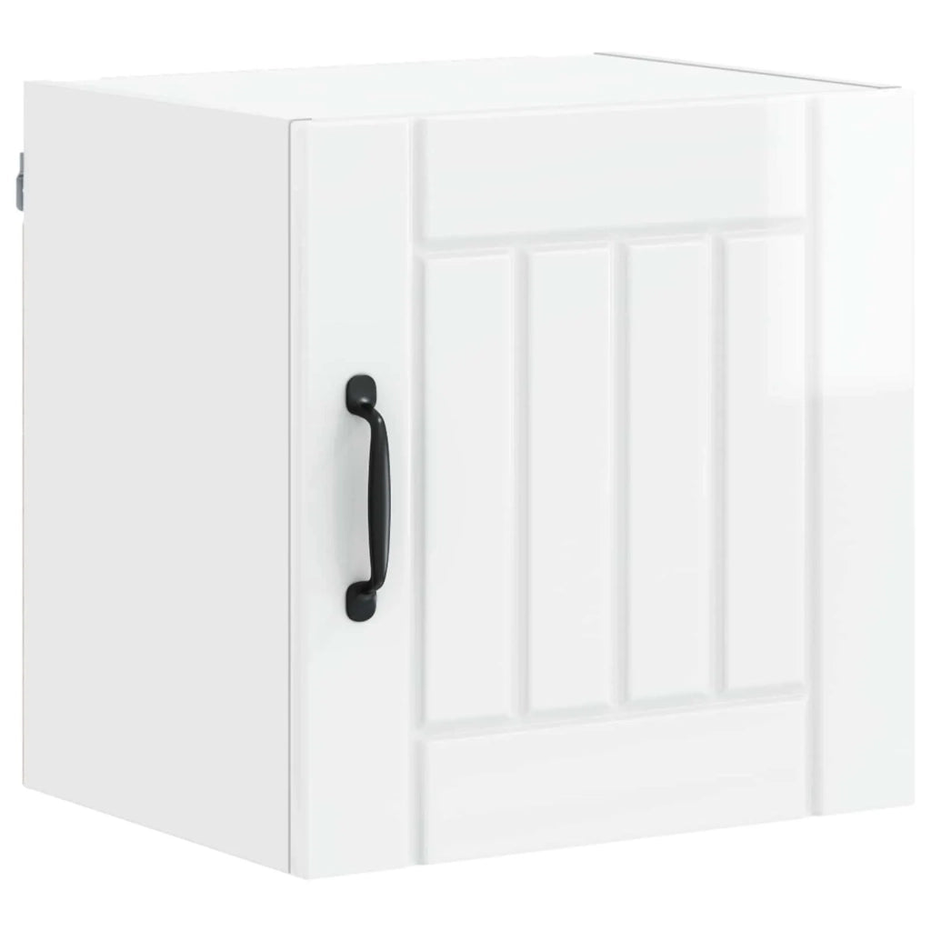 Pensile da cucina | Armadietto a muro LUCCA 2 pz Bianco Lucido 40 x 31 x 40 cm