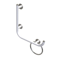 Maniglia di sicurezza disabili e terza eta 50x50 destra bianco opaco giotto