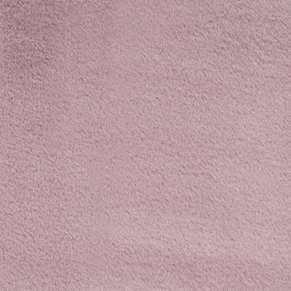 Tappeto Rotondo Viola Chiaro in Finta Pelliccia 160 x 160 cm a Pelo Lungo per Soggiorno con Retro in Poliestere Stile Moderno