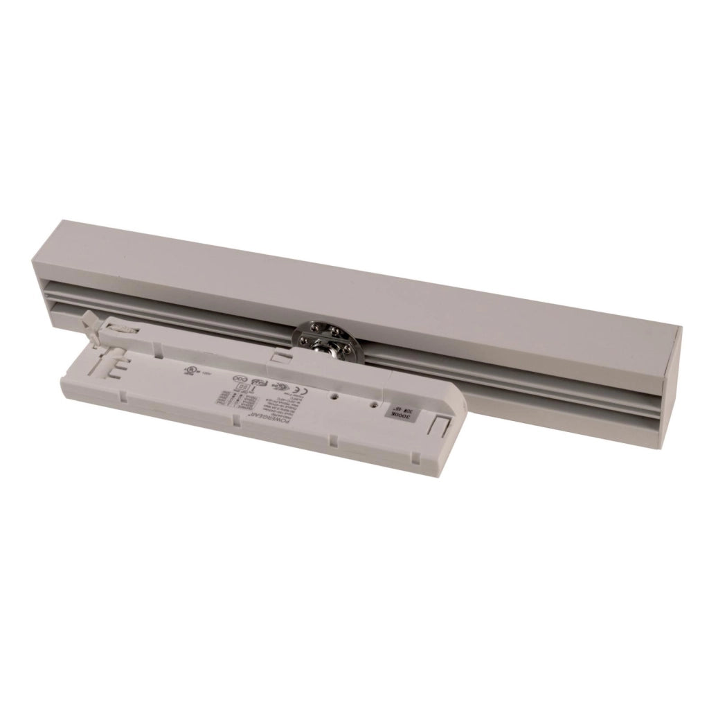 Faretto SPOT track binario trifase LED regolabile da 23W a 32W fascio stretto luce orientabile negozio vetrina 230V GRIGIO 3000K