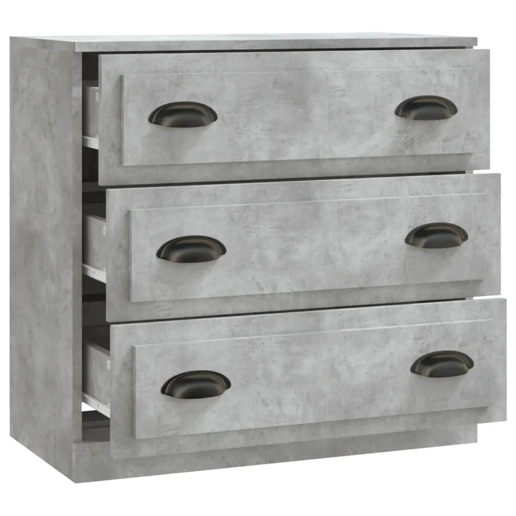 Credenza-Buffet-Armadio da cucina Grigio Cemento 70x35,5x67,5 cm in Legno Multistrato 238293