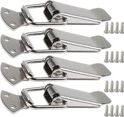 Fermo RVS con 4 pezzi - Veerbelast - Zinco - Cassa di attrezzi - Cassa clamp dop lock - Blocco di sicurezza - Lame in acciaio inossidabile - Adatto per armadi
