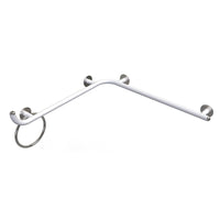 Maniglia di sicurezza angolare 70x70 sinistra giotto inox bianco opaco