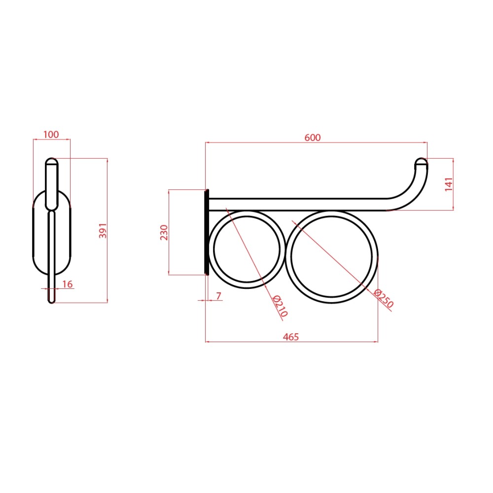 Maniglia 60 cm bagno disabili terza eta giotto inox bianco opaco