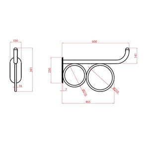 Maniglia 60 cm bagno disabili terza eta giotto inox bianco opaco