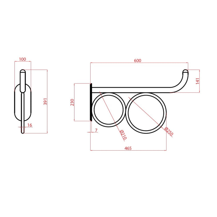 Maniglia 60 cm bagno disabili terza eta giotto inox bianco opaco