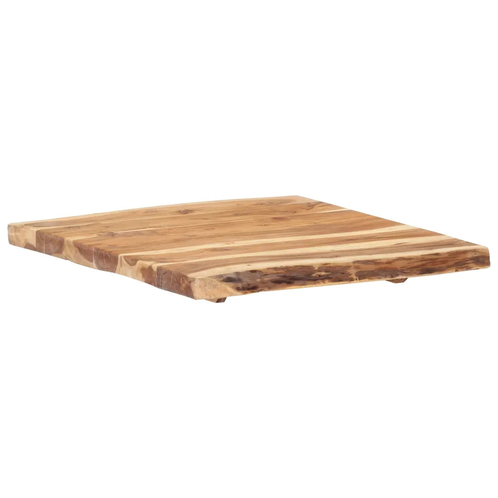 Piano del Tavolo in Legno Massello di Acacia 58x(50-60)x3,8 cm 286328