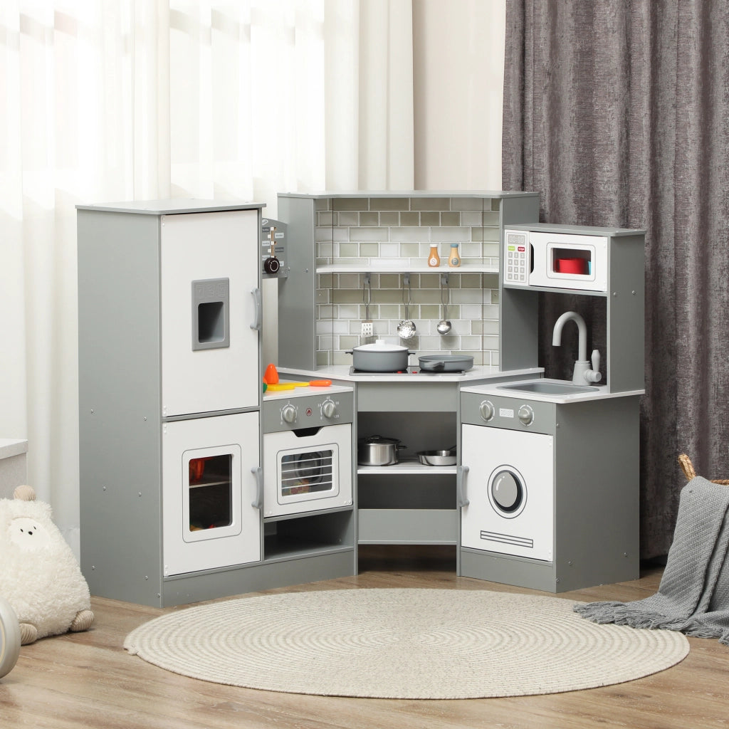 Casetta da Cucina per Bambini con Accessori ¨C Minimal ¨C Grigio
