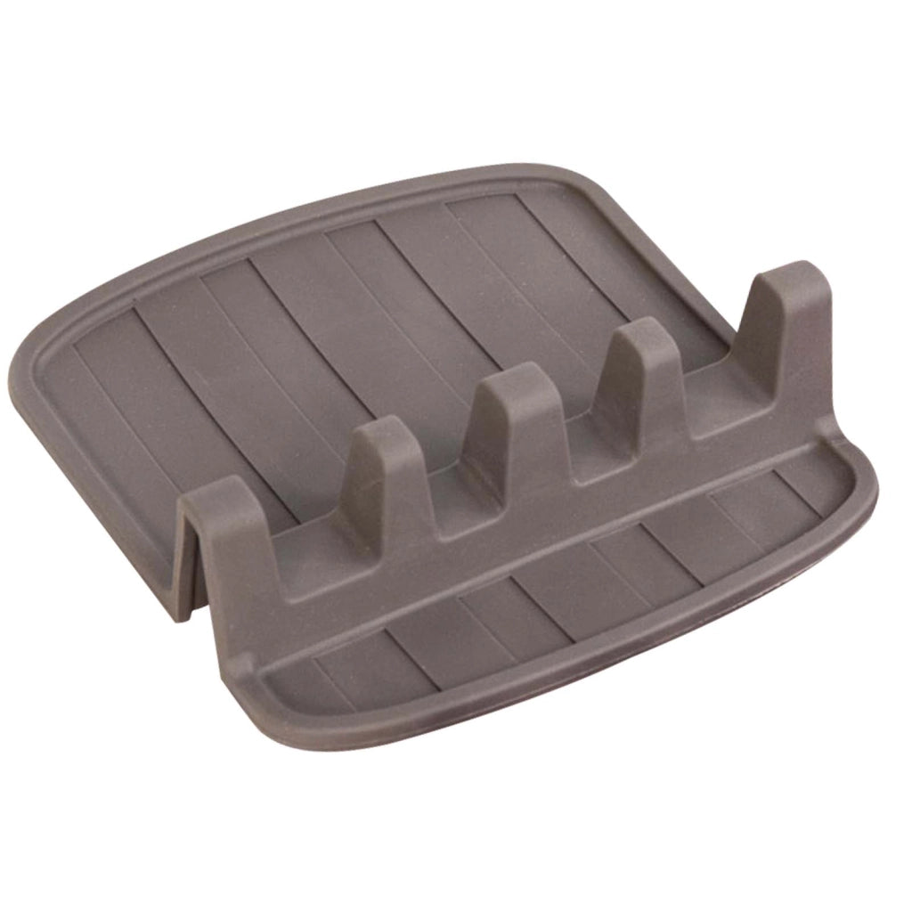 Porta cucchiaio compatto in silicone antiscivolo 15x14 cm Taupe Alpina