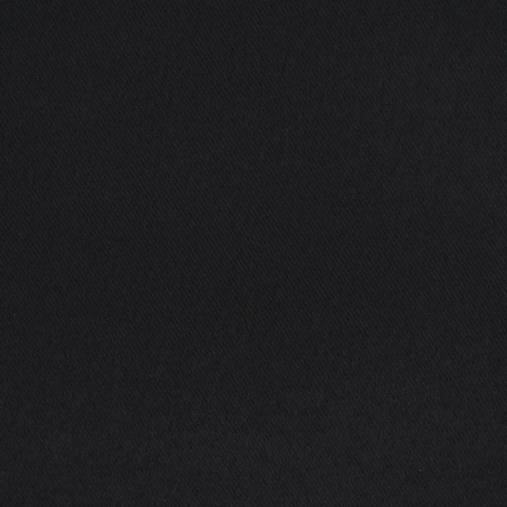 Tende Blackout con Anelli 2 pcs Nero 175 x 140 cm Poliestere 4107429