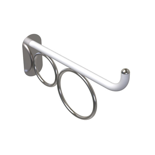 Maniglia 75 cm bagno disabili terza eta giotto inox bianco opaco