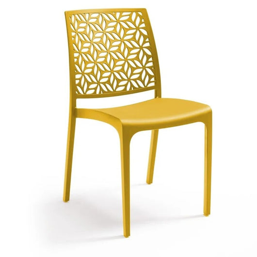 Marvin Sedia in Polipropilene Ninfa, da Interno Esterno, Sedie Impilabili, Sedie Moderne Resistenti 1 SEDIA NINFA SENAPE