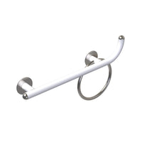 Maniglia bagni disabili cm50 destra giotto inox bianco opaco
