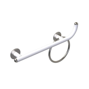 Maniglia bagni disabili cm50 destra giotto inox bianco opaco