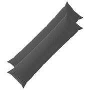Federa 2 pcs HEERLEN Antracite 40 x 145 cm Poliestere 908954