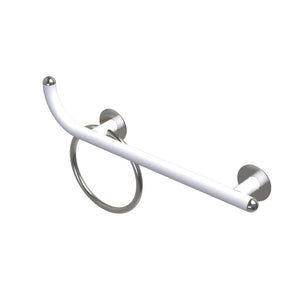 Maniglia bagni disabili cm50 sinistra giotto inox bianco opaco