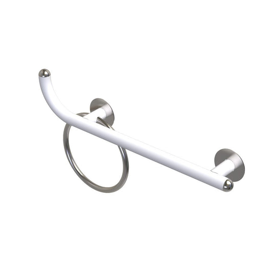 Maniglia bagni disabili cm50 sinistra giotto inox bianco opaco