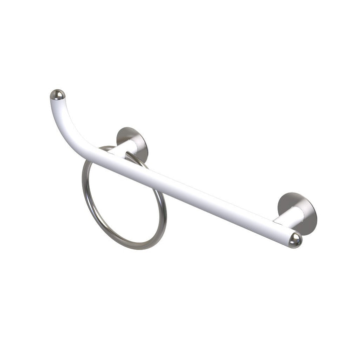Maniglia bagni disabili cm50 sinistra giotto inox bianco opaco