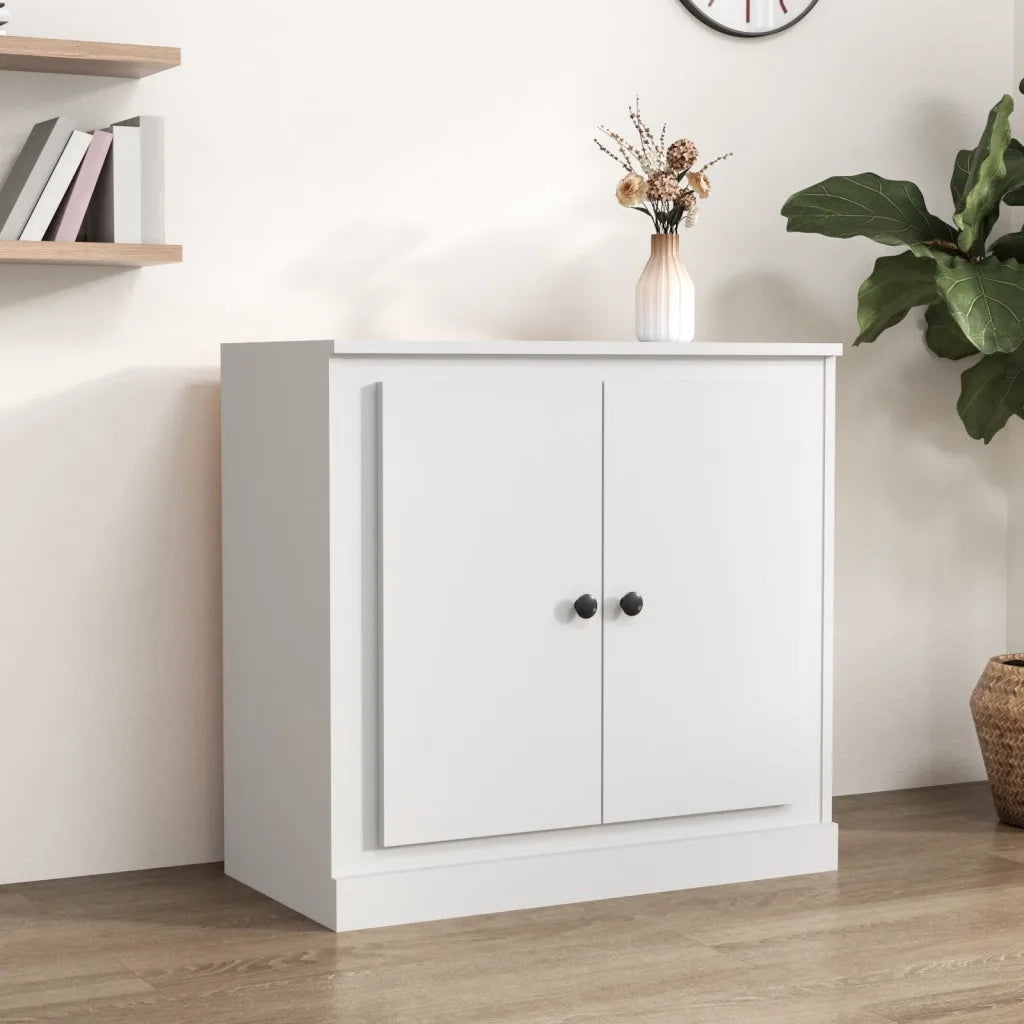 Credenza | Madia | Buffet da pranzo | Armadio da pranzo Bianca 70x35,5x67,5 cm in Legno Multistrato