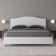 Letto matrimoniale senza rete 160x190 bianco frassino Dores