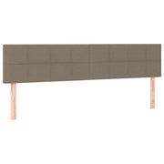 Testiera | Testata Tortora 160x5x78/88 cm in Tessuto