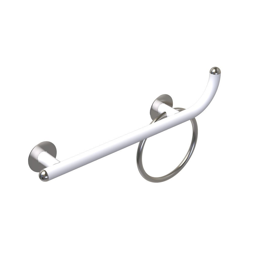 Maniglia di sicurezza disabili cm60 destra giotto inox bianco opaco