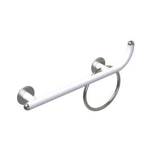 Maniglia di sicurezza disabili cm60 destra giotto inox bianco opaco