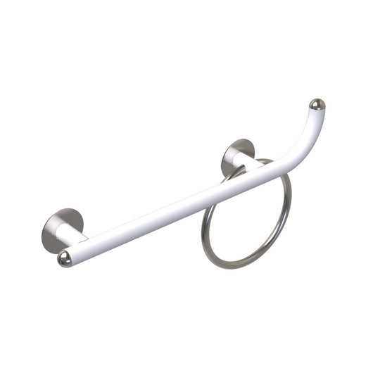 Maniglia di sicurezza disabili cm60 destra giotto inox bianco opaco