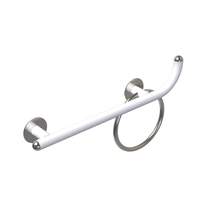 Maniglia di sicurezza disabili cm60 destra giotto inox bianco opaco