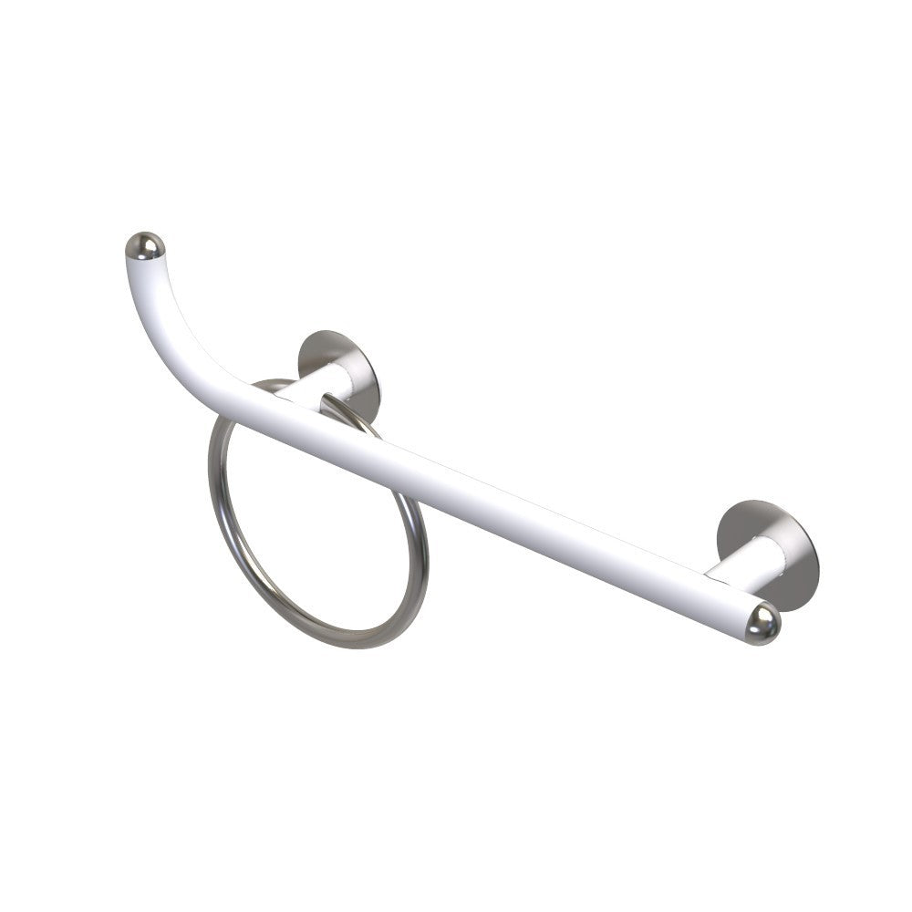 Maniglia di sicurezza disabili cm60 sinistra giotto inox bianco opaco