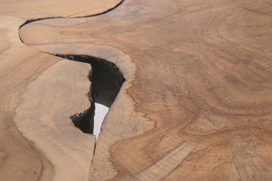 Tavolini in Teak Marrone Industriale da Interno - MIRANDA