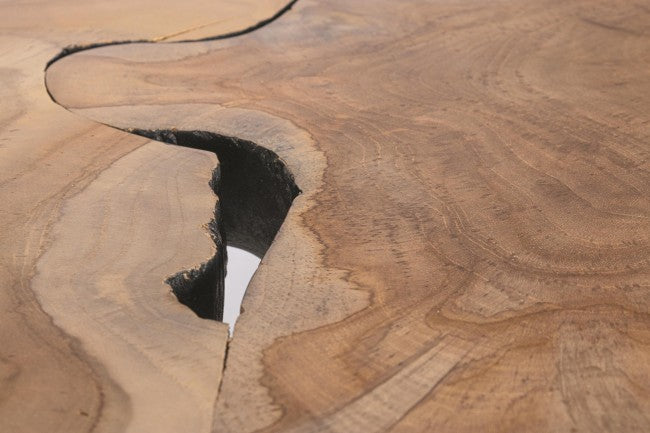 Tavolini in Teak Marrone Industriale da Interno - MIRANDA